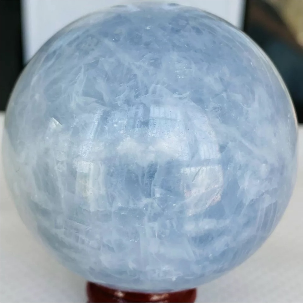 ✨Charged✨ Blue Calcite gemstone sphere
